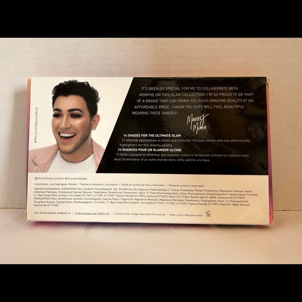 Morphe X Manny Mua, Glam Palette Versatile Eyeshadow Palette and Rich Colors NIB - Picture 4 of 4